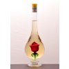 Ozdobná fľaša kvapka v nej figúra - ruža