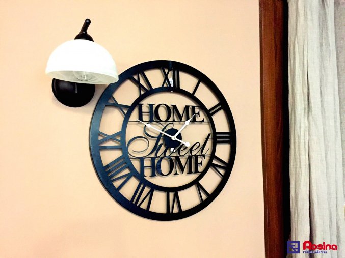 Kovové hodiny Home Sweet Home 60x60cm, 55,00€, 35167TRE