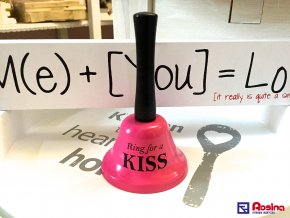 Zvonček Ring for a kiss 12,5 cm, 6,90€