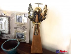 Anjel Zlatý stredný 52cm, 48,00€, 1136100TRE