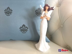 Soška Anjelik biely s motýľom 25cm, 23,00€, 725088TRE