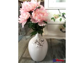 Biela Váza Provence s ružami 39cm, 54,00€, TRE