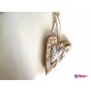 Dekoračné Drevené Srdce + šed.látka malé 19,5cm,6,40€, 001ART12019HAR