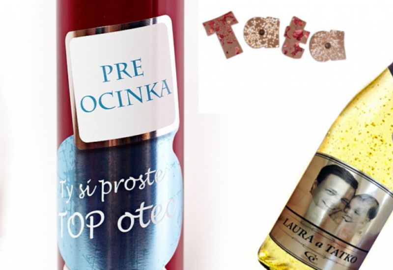 Fľaša ako darček na deň otcov