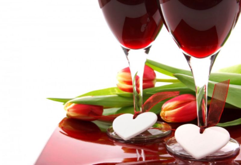 Valentín, darčekového vína čas