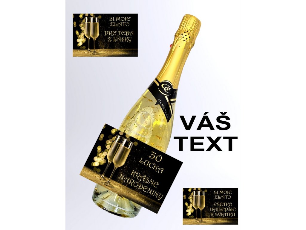 sampanske vas text narodeniny