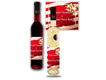 vianocne vino so zlatom cervena