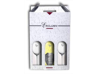 vyr 762Set na vino exlusive biela 3 v 1