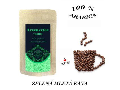 mleta zelena kava vanilka