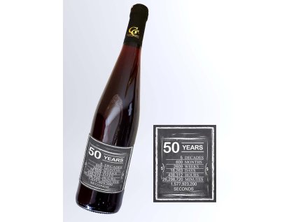 červené víno 50 narodeniny