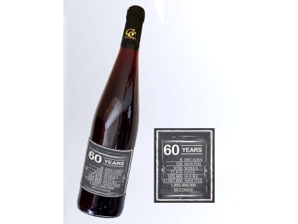 červené víno 60 narodeniny