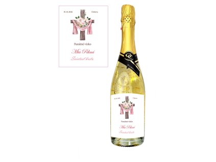 šampanské so zlatom