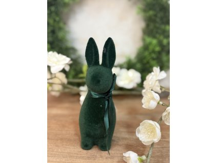 Veľkonočný zajko - smaragdovo zelený