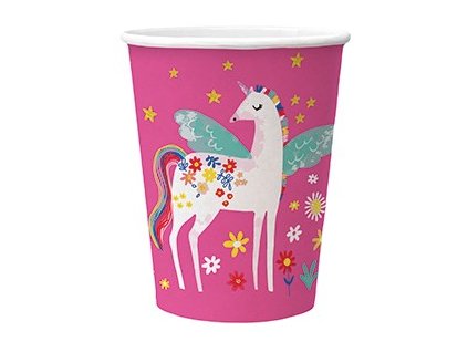 papierovy pohar paw eco 250 ml fairy unicorn 10 ks