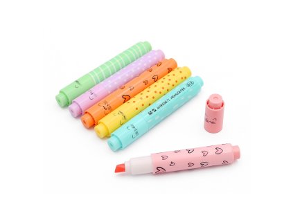 zvyraznovac m g mini so many cats pastel sada 6 ks