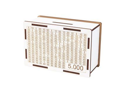 pokladnicka drevena moneybox 5000