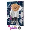pamatnik junior 14x18 cm 80 list cisty so zamkom teddy bear