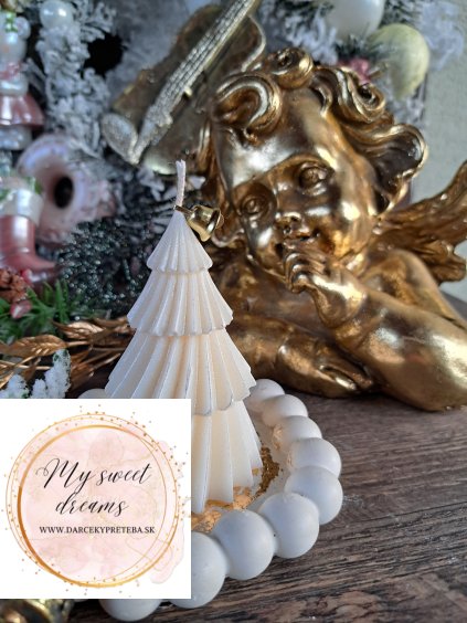 Sójová sviečka stromček 3D