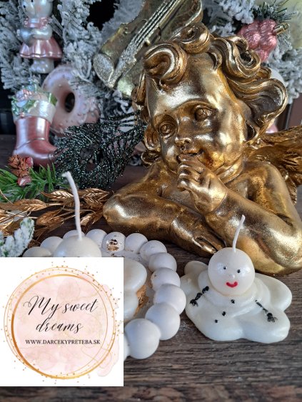 Sójová sviečka Snehuliak