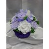 Mydlová kytica-Fialová kytica v košíku