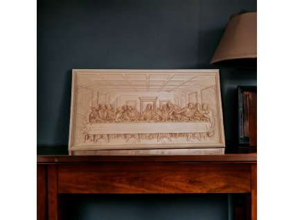 Vyrezávaný obraz posledná večera