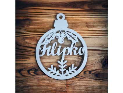 Vianočná ozdoba s menom vzor 6