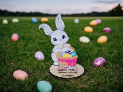 Zajačik na peniažky s menom