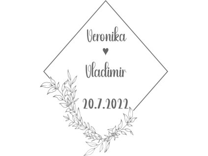 Svadobné poháre vzor 16