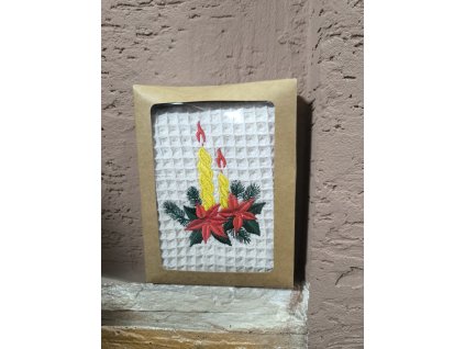 Vaflova utierka s vianočným motívom