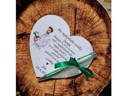 Poďakovanie pre svedka od ženícha farebné