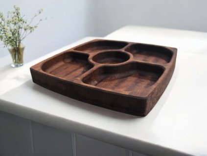 Luxusný mahagónový podnos