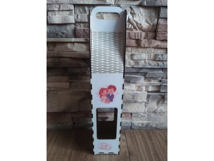 Drevená krabička na víno-classic farebná