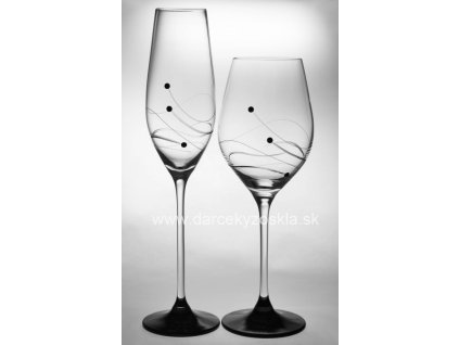 Poháre Vanessa Black (6ks)