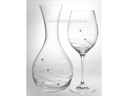 Set na víno Vanessa (6ks pohárov + 1ks karafa)