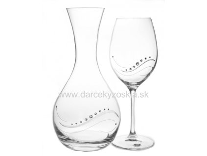 Set na víno Samantha (6ks pohárov + 1ks karafa)