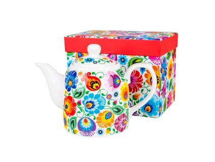 dzbanek zygmunt2 1000ml lowicki bialy1