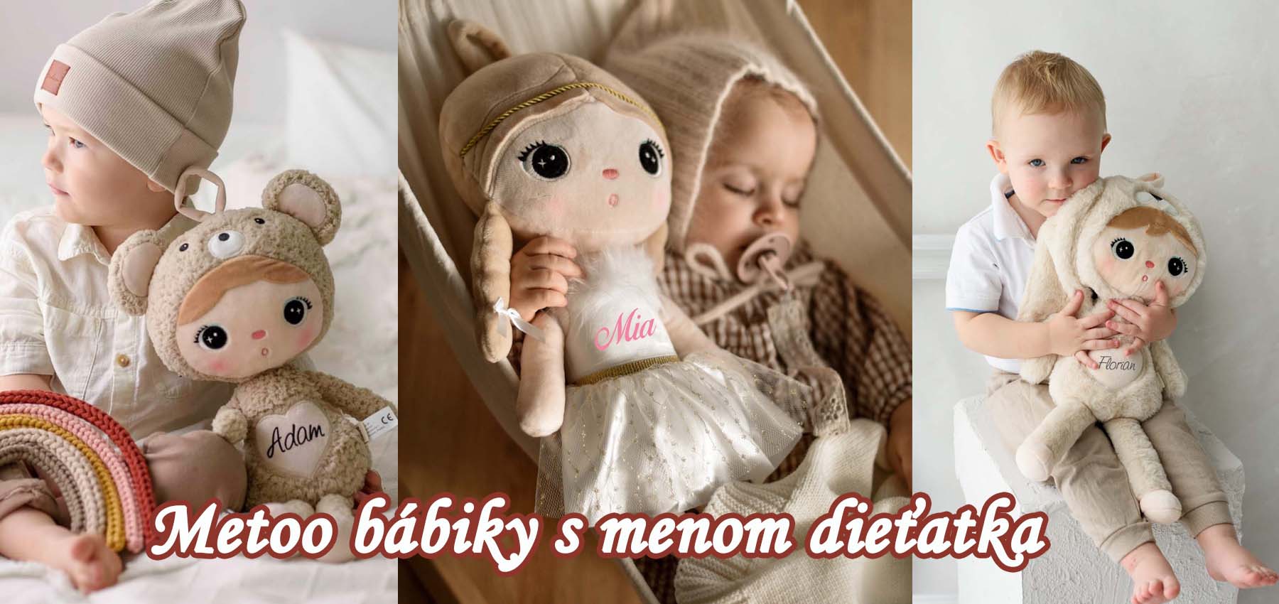 Metoo bábiky s menom dieťatka