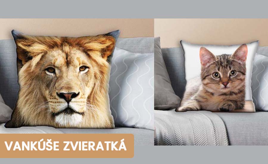 Vankúše zvieratká