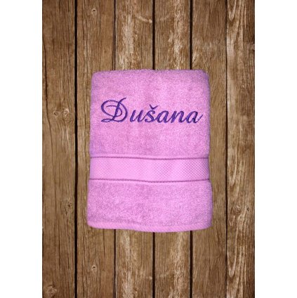 Vyšívaná osuška s menom Dušana