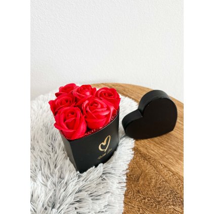 Flower box With love Black-red