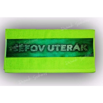 Uterák s potlačou Šéfov uterák