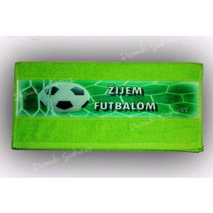 Uterák s potlačou Žijem futbalom