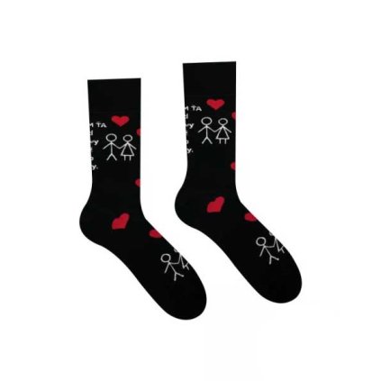 vesele ponozky lubim ta od hlavy po paty