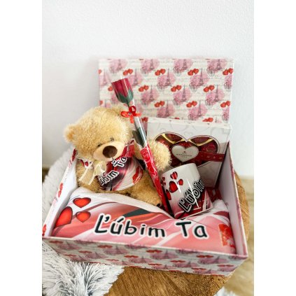darcekovy box lubim ta pusa