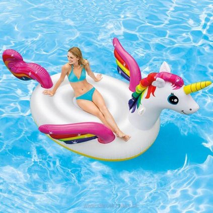 vyr 599velky nafukovaci jednorozec do bazena 287 x 193 x 165 cm intex 4311