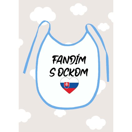 podbradnik fandim s ockom chlapec