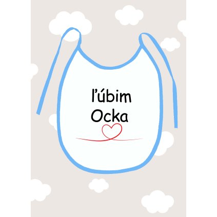 podbradnik ľúbim ocka chlapec