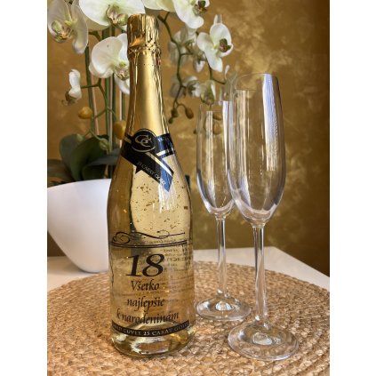 sampanske so zlatom k 18ke