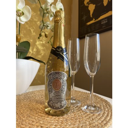 sampanske so zlatom k 70tke