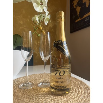 sampanske so zlatom 70